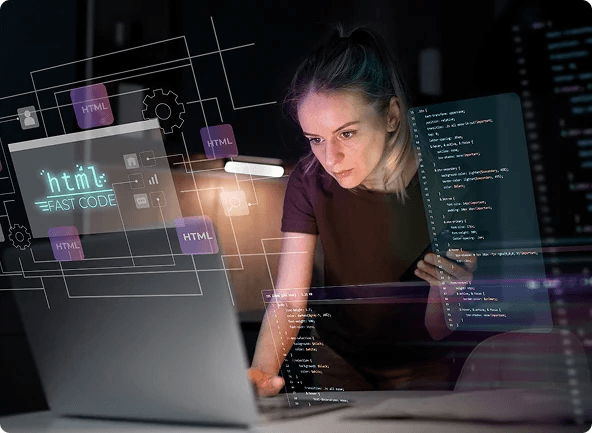 Developer working