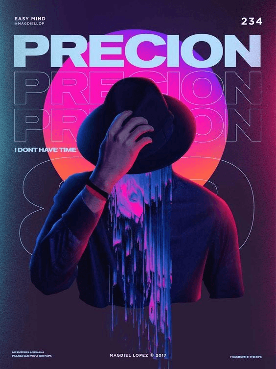 Modern graphic design poster